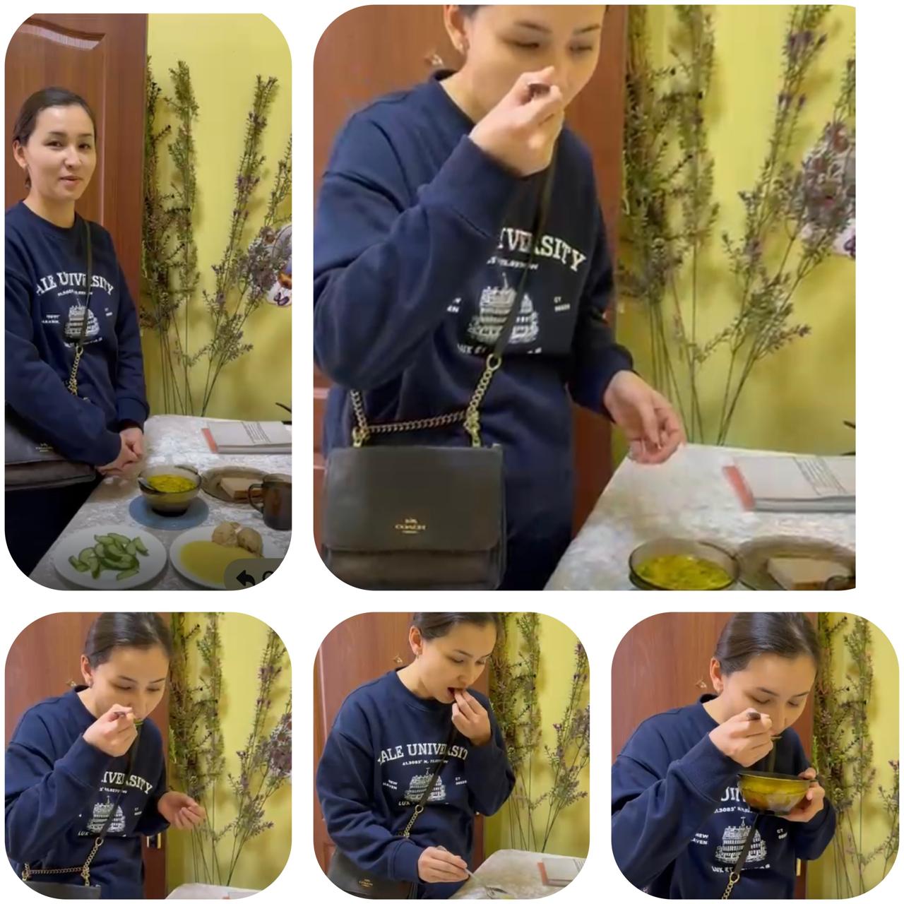 "Бәйшешек" тобы ата-анасының түскі асты органолептикалық бағалау сәтінен